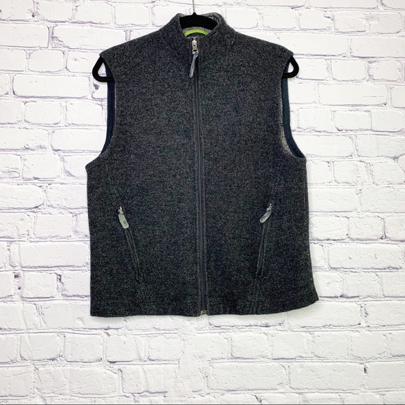 ibex Jackets & Blazers - Ibex | Merino Wool Charcoal Grey Vest | L